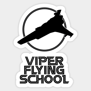 Viper Flying School Sci-Fi Battlestar Inspired Pilot Design Sticker